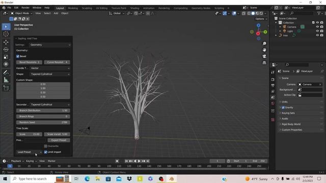How to make Trees in Blender with Sapling Tree Gen смотреть онлайн