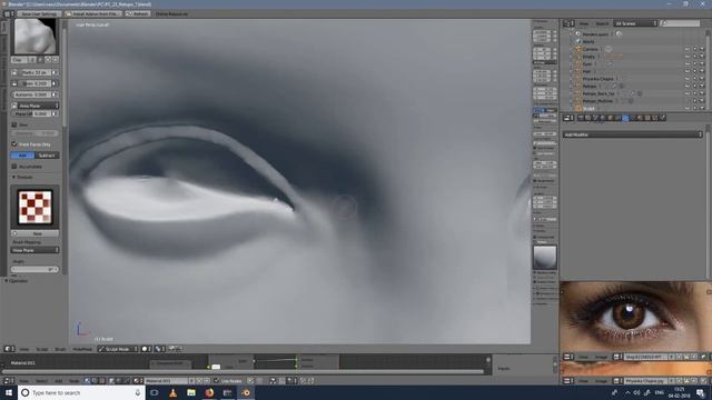 Priyanka Chopra likness sculpt time lapse in Blender. смотреть онлайн