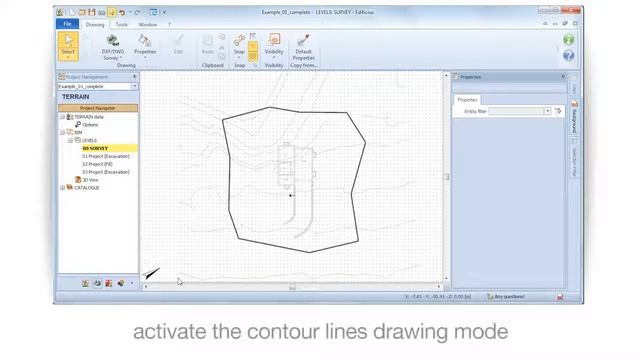 Edificius Tutorial - Contour lines from a DXF/DWG CAD drawing - ACCA software смотреть онлайн