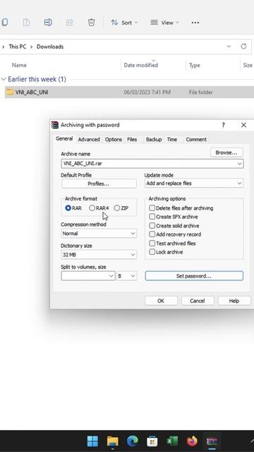 How to set password for Rar file #short смотреть онлайн
