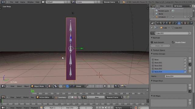 Blender Tutorial - Creating Animated Shapes for the Game Engine - Example Lesson 2 - 3dTMW смотреть онлайн