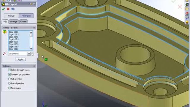 SolidWorks 2008 SWIFT FilletXpert Enhancements смотреть онлайн