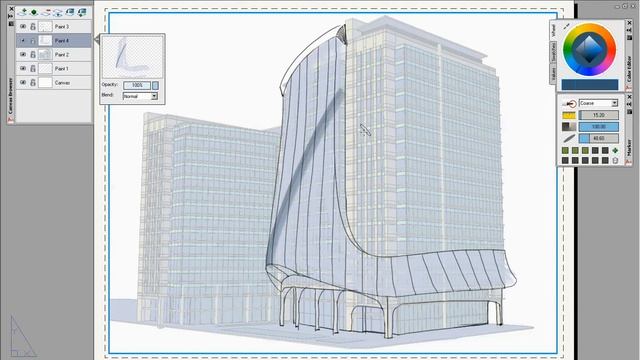 Alias Sketch For AutoCAD Building Facade смотреть онлайн