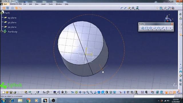 CATIA V5R19 | CAD Modeling of Piston Head смотреть онлайн