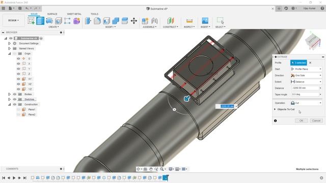 Autodesk Fusion Tutorial-11: Submarine смотреть онлайн