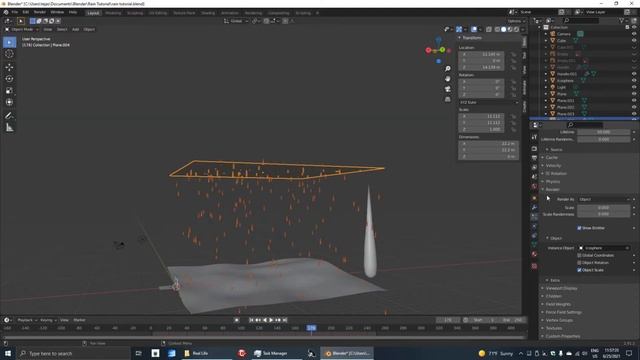 How to make my rain video in Blender! смотреть онлайн