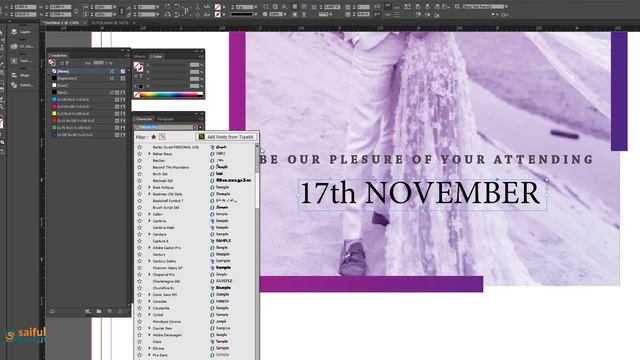 How to Create Wedding Flyer Design || Adobe InDesign CC смотреть онлайн