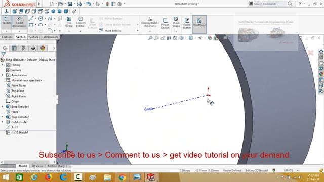 SolidWorks Tutorial: Path Mate Animation with Spring Movement смотреть онлайн