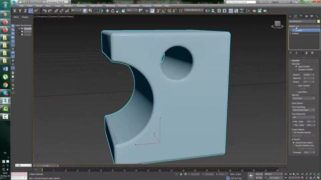 Chamfer, 3ds Max 2017 смотреть онлайн