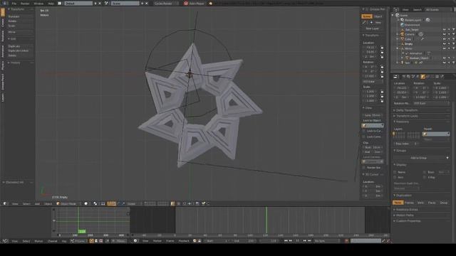 Animated combination of Boolean and Mirror Modifier смотреть онлайн