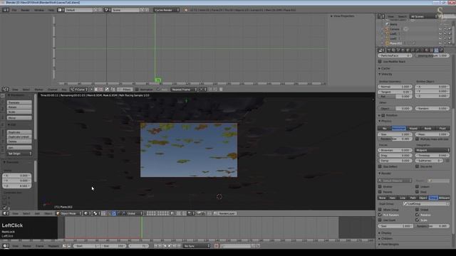 Blender 2.72 Tutorial - Falling Leaves смотреть онлайн