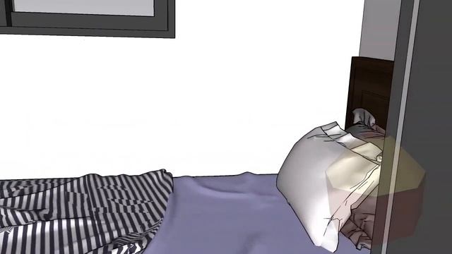 3mx3m Small House Design with 2 Bedrooms