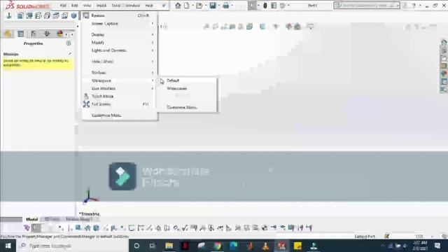 How To enable command manager in Solidworks смотреть онлайн