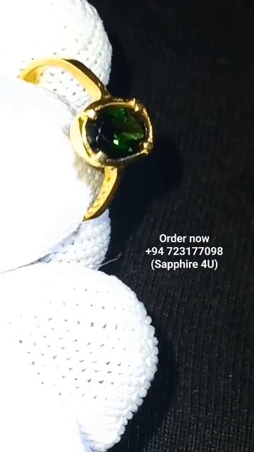 Ladies Ring with GREEN TOURMALINE Stone. #gemstone #sapphire #jewellery смотреть онлайн