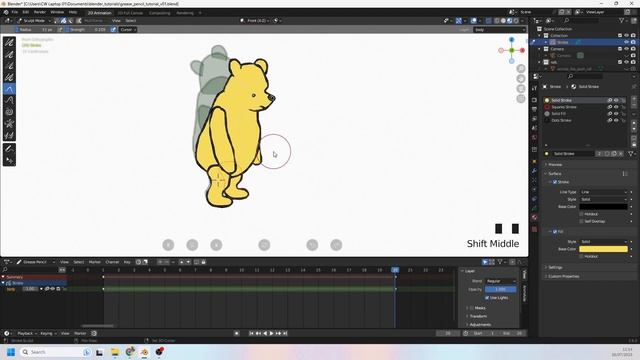 Tutorial 04. Creating Key Poses For Animation (Blender Grease Pencil) смотреть онлайн