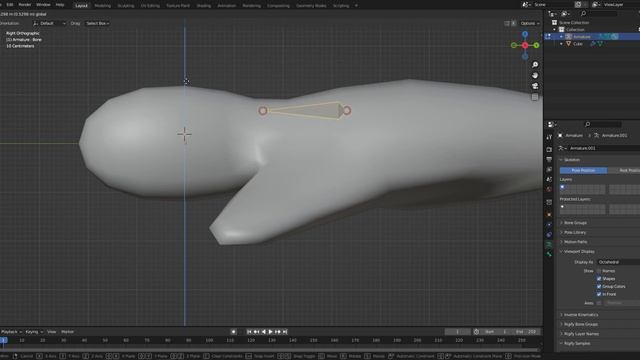 Move Bone Amatures Select Bone + Move 3D Cursor ボーンの移動 Blender смотреть онлайн