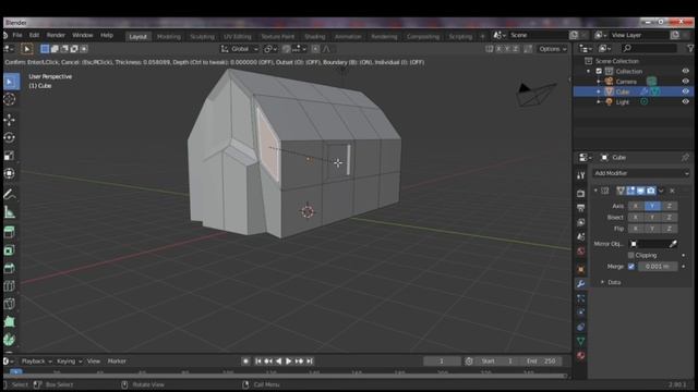Quick creation of a hangar model in 3D Blender смотреть онлайн