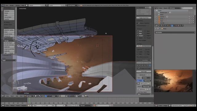 | PigArt | BLENDER Low Poly: Broken Space Station смотреть онлайн