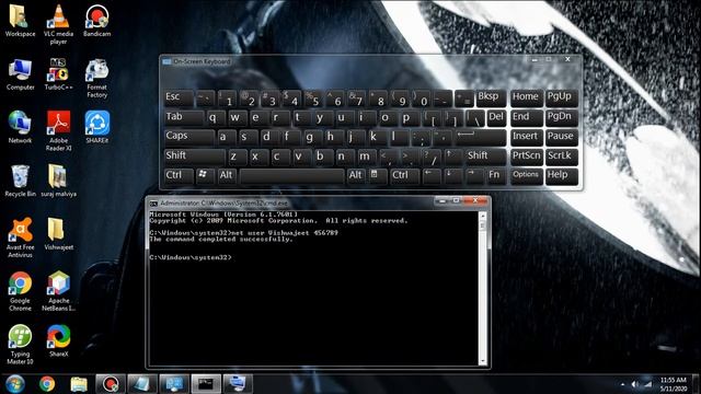 How to Crack User Account Password in Windows 7 With CMD and without any software..(Very Simple) смотреть онлайн