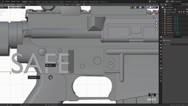 Blender M4A1 modeling tutorial for beginner - Part 8 смотреть онлайн
