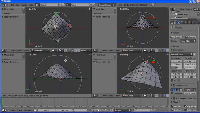 Blender 2.5 corso base [redbaron85] --- 18 --- Selezione Lazo, snap, editing proporzionale смотреть онлайн
