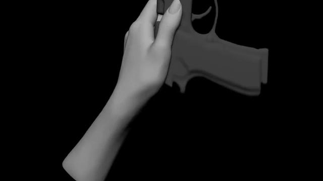 Hands holding a gun, 3d model in Zbrush смотреть онлайн