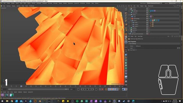 Cinema 4D | X-Particles | Vertex Curvature Project смотреть онлайн