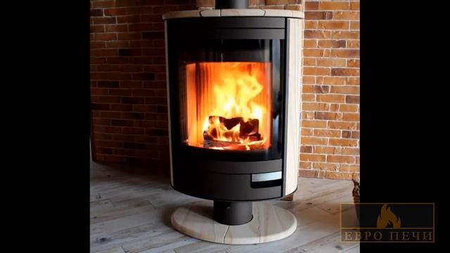 Печь-камин Romotop Stromboli N песчаник