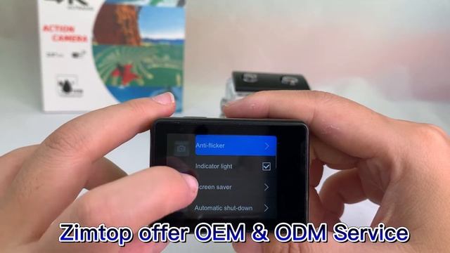 88264K Zimtop Sports DV Action Camera  Touch Screen Menu Share