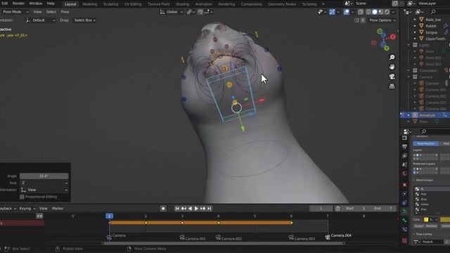 3D Fur Rabbit Rigging in Blender | @3d_animal.factory смотреть онлайн