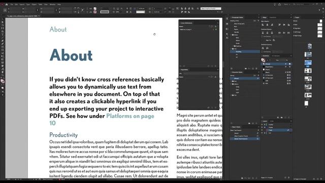 How to make cross-references – InDesign Tutorial смотреть онлайн