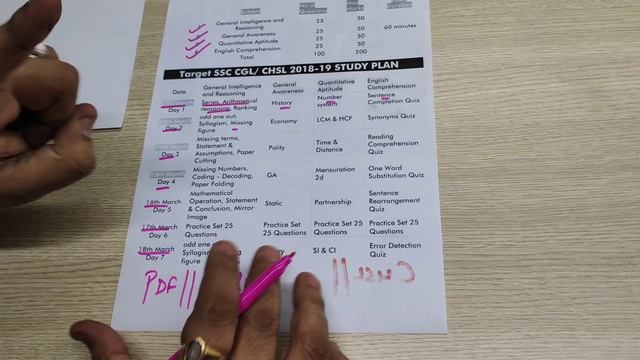 Target SSC CGL| CHSL 2019 | Study Plan | Quizzes & Notes смотреть онлайн