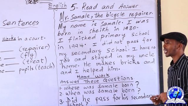 CLASS 5 II ENGLISH II MR. SAMALE'S JOB II LESSON 2 смотреть онлайн