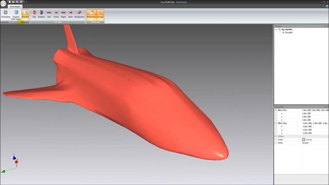 Surface reconstruction from SKP mesh file with Autoshaper смотреть онлайн