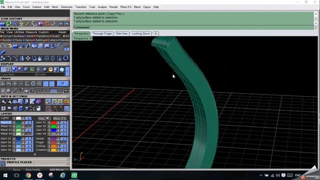 Ring with Matrix Gemvision9 Tutorial.#gemvision #matrix9 #ring #tutorial #rhinoceros #rhino5 смотреть онлайн