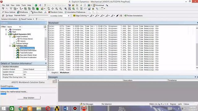 ANSYS explicit dynamics tutorial смотреть онлайн