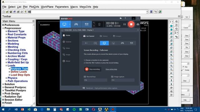 ANSYS Nodal Analysis on a Cantilever beam with load смотреть онлайн