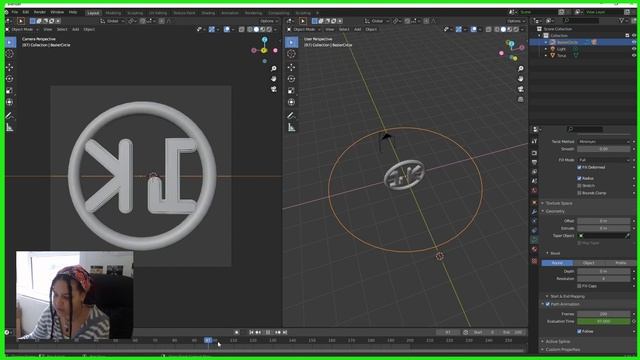 3D SPINNING IRIDESCENT LOGO in Blender [Tutorial] смотреть онлайн