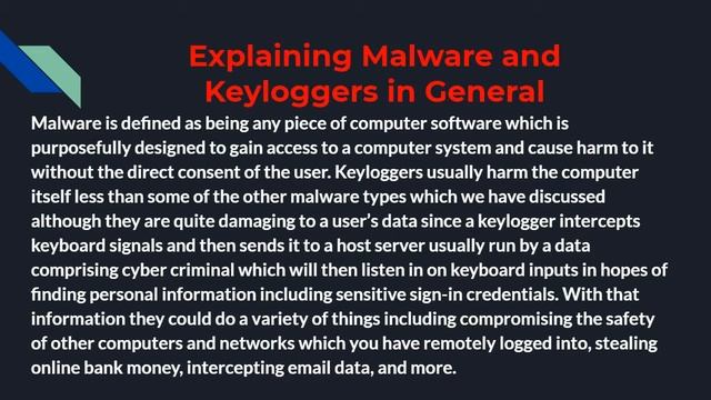 Explaining Malware - What is Keylogger Malware? смотреть онлайн