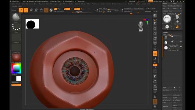 Time lapse sculpting in Zbrush sci fi head [LeapFloy - Slag] смотреть онлайн