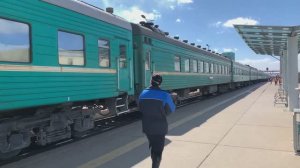 Монгольский пассажирский поезд «Улан-Батор-Замын-Ууд» готовится к отправлению | Железная дорога