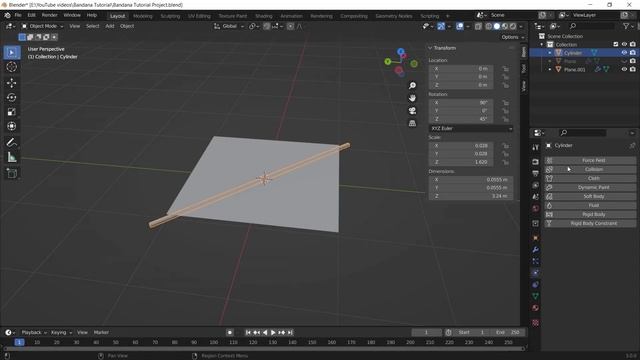 Bandana In Blender - Clothes Tutorial