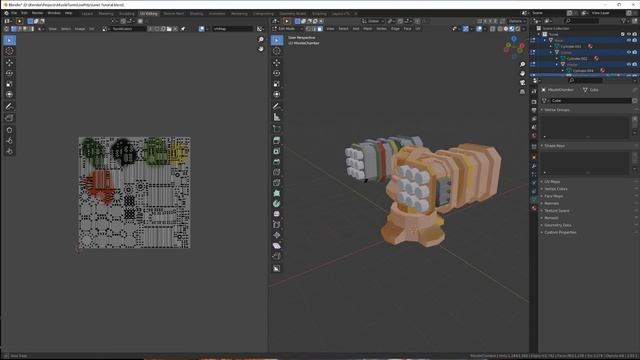 Easy texturing in Blender (low poly military style) смотреть онлайн