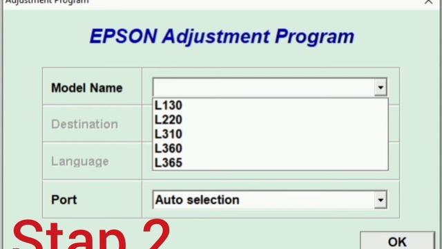 EPSON Adjustment Program Resetter L130-L220-L310-L360-L365 With Crack