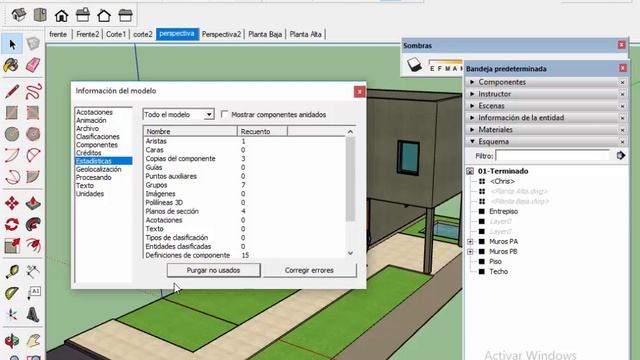 Purgar el archivo de SketchUp. Para disminuir el tamaño смотреть онлайн