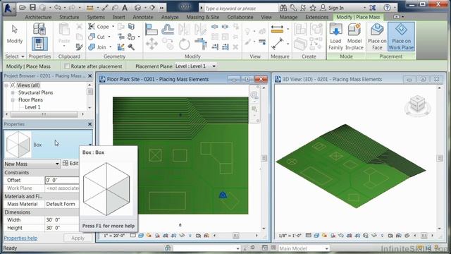 Massing with Revit Tutorial | Placing Revit Mass Elements смотреть онлайн