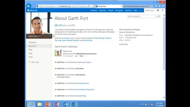 SharePoint Conference 2012 Overview of Enterprise Social смотреть онлайн