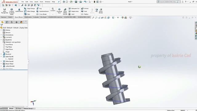 tutorial solidworks bahasa indonesia | menggambar screw press 3D смотреть онлайн