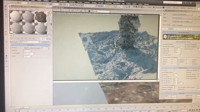 Octane 3Dsmax Displacement Test смотреть онлайн
