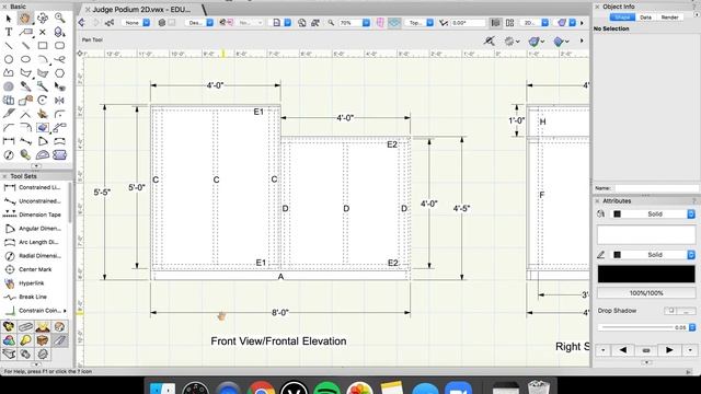 Vectorworks 2019 2D Drafting Example смотреть онлайн